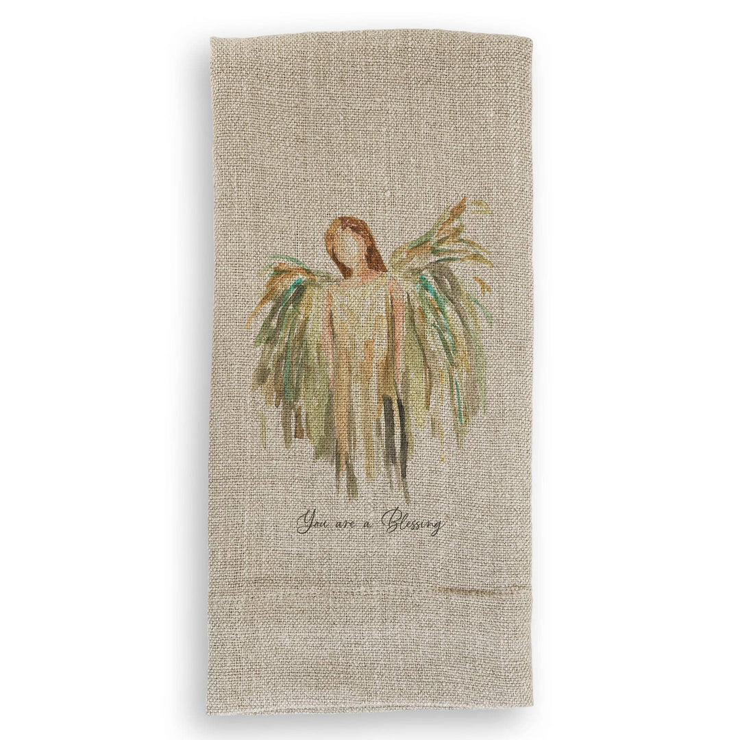 Gold Celestial Angel Dish Towel