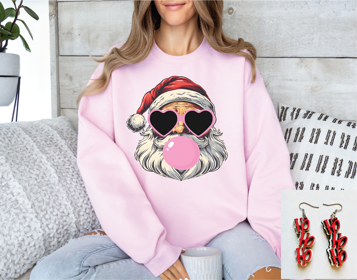 Bubble Gum Santa Sweatshirt