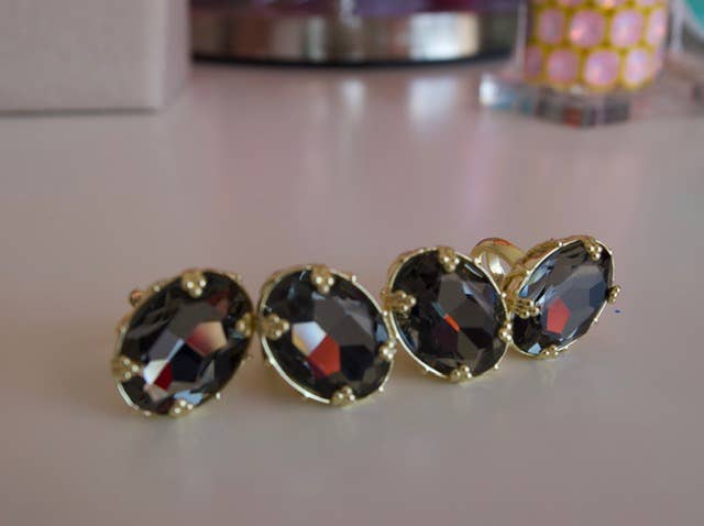 First Lady Adjustable Cocktail Ring in Black Diamond