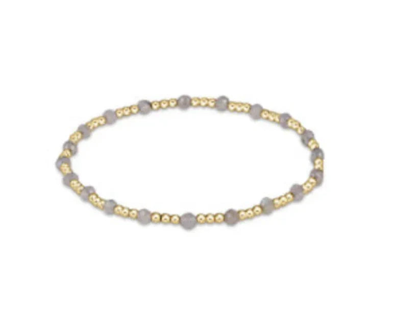 Enewton Gemstone Gold Sincerity Pattern 3mm Bead Bracelet