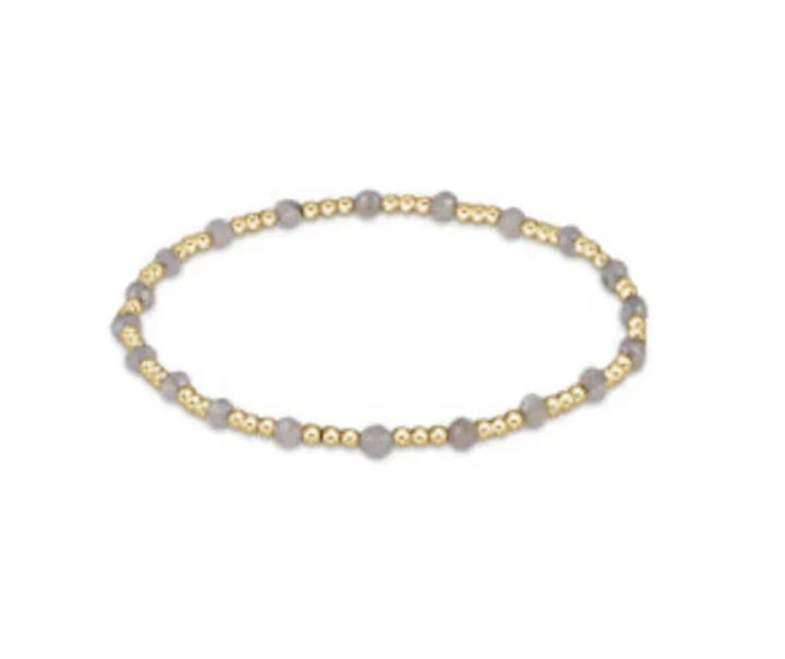 Enewton Gemstone Gold Sincerity Pattern 3mm Bead Bracelet