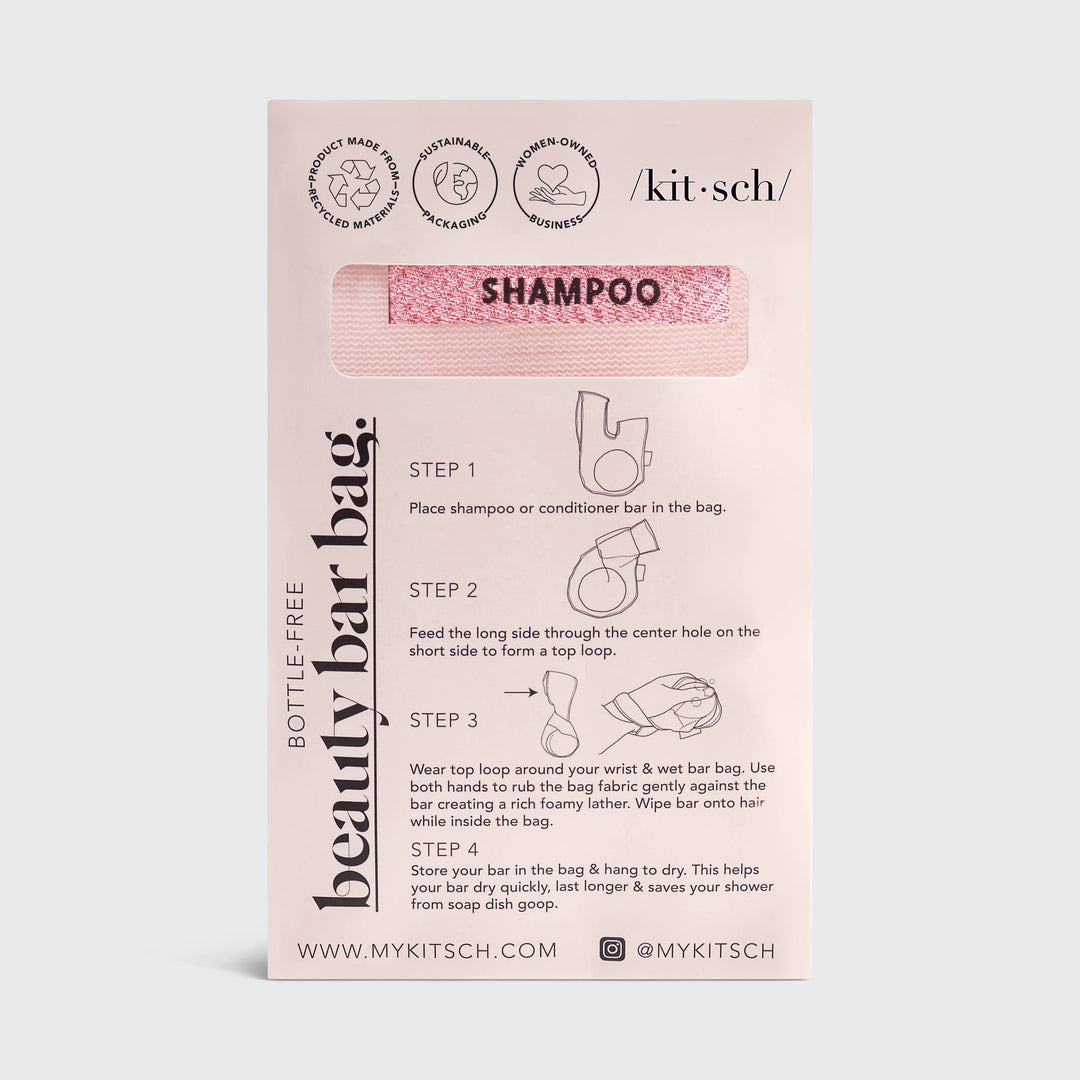 KITSCH - Shampoo Beauty Bar Bag - Blush