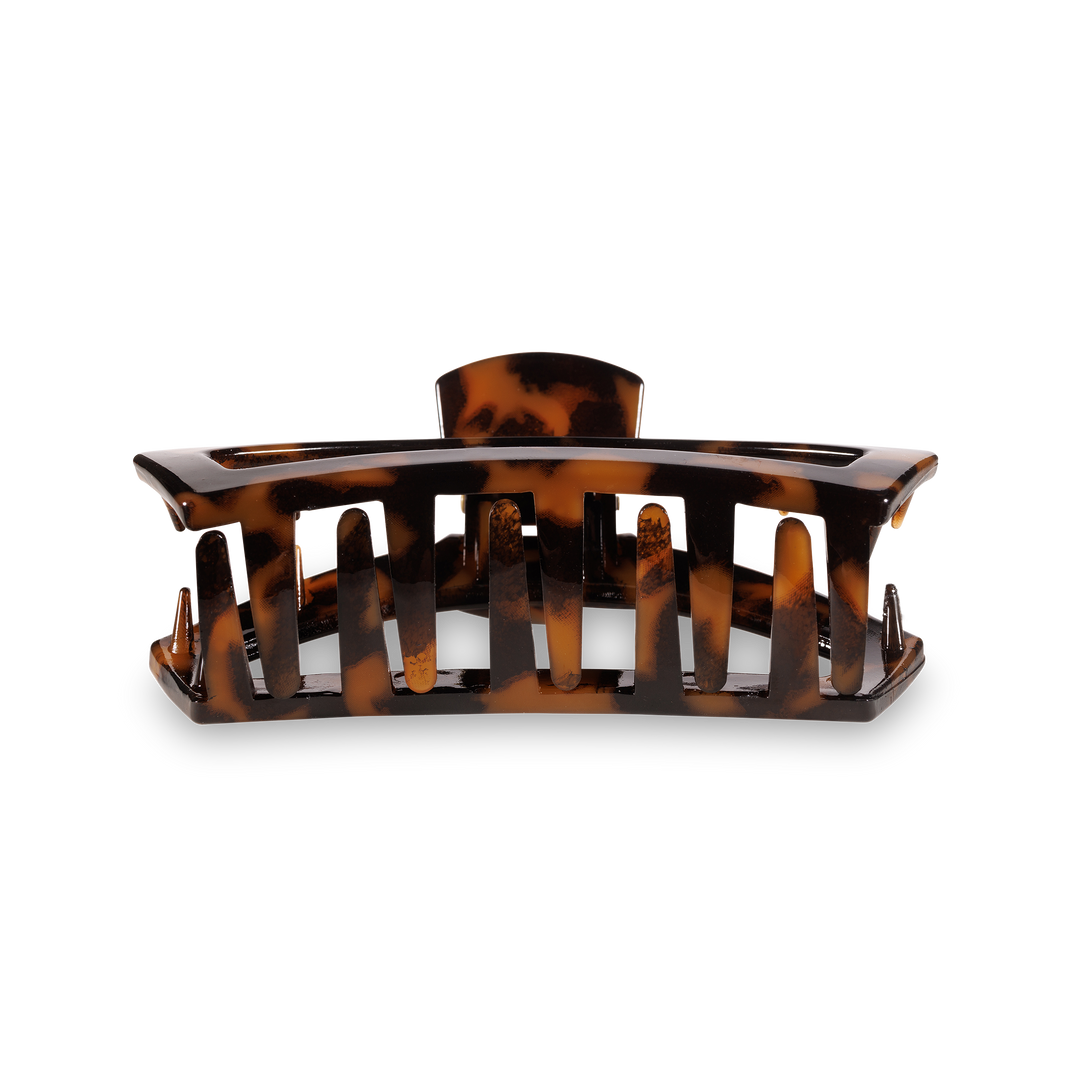 TELETIES - Open Hair Clip | Medium | Tortoise