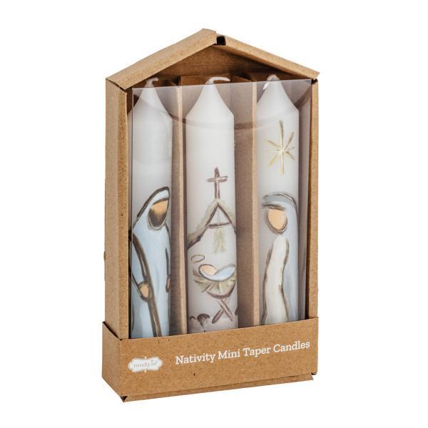 Nativity Mini Taper Candles Set