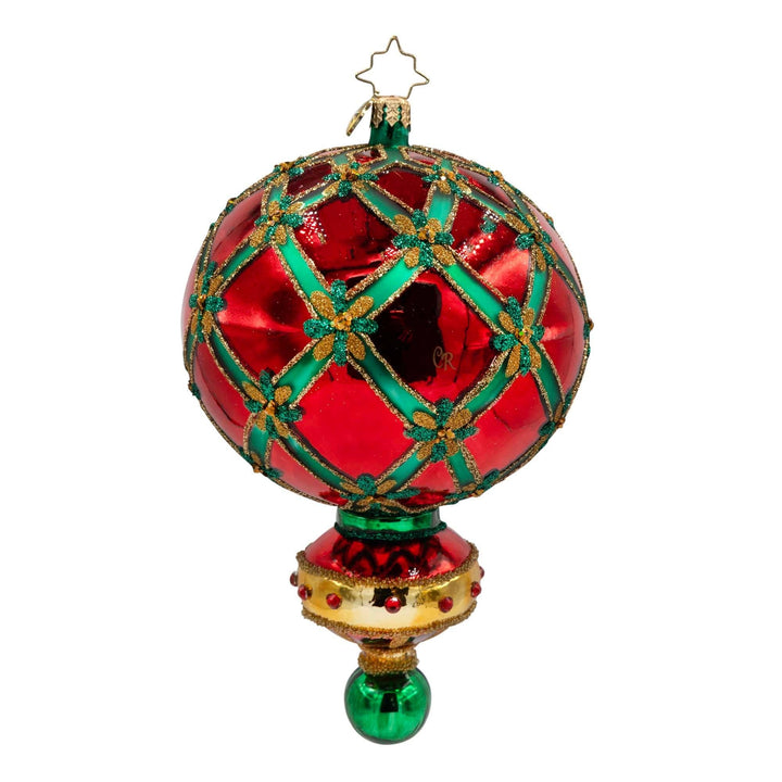 Holiday Glass Ornament – Crimson Splendor