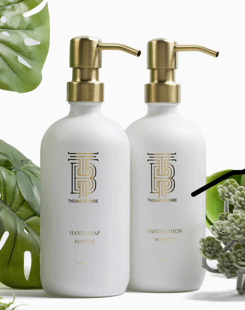 Thomas Blonde Hand Soap & Lotion Caddy