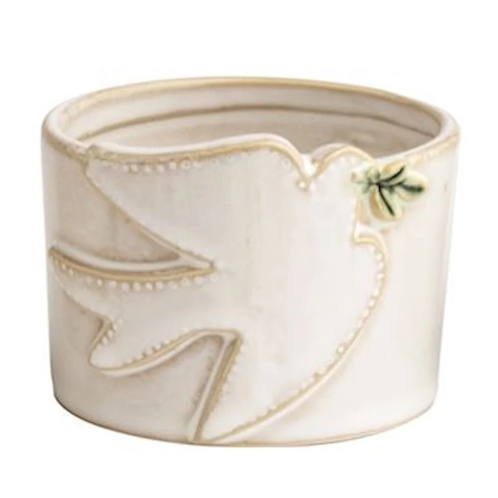 White Christmas Tidbit Dishes