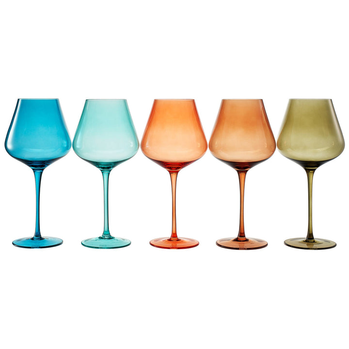 Colors of the French Riviera, Wine Glasses | 5 Set