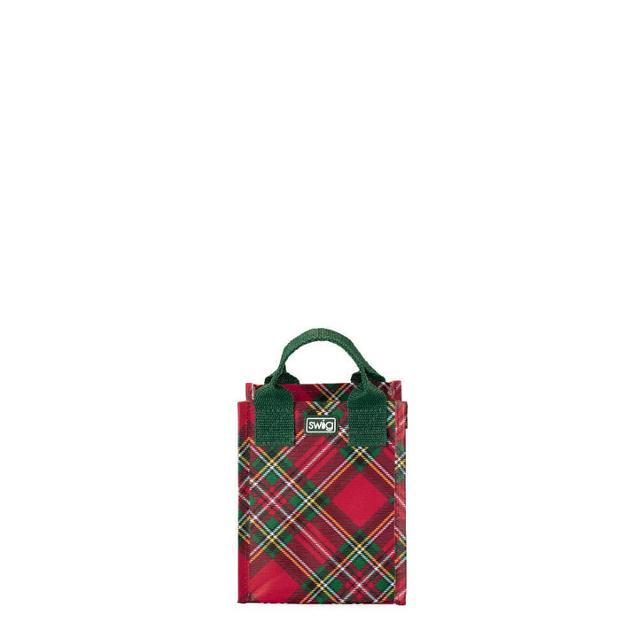 Christmas Plaid Reusable Gift Bag (Mini)