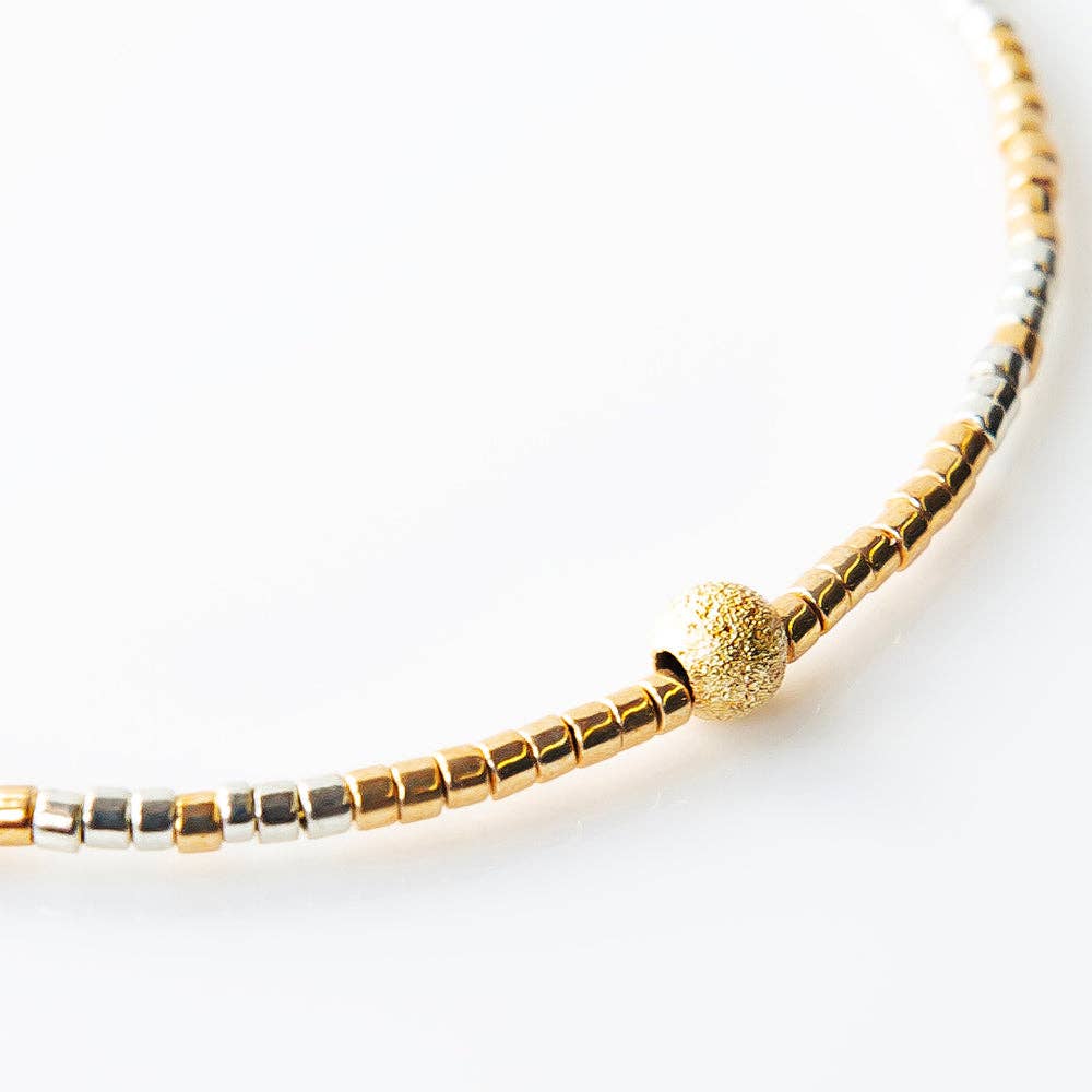Lenny & Eva - Sprinkles Bangle-Silver