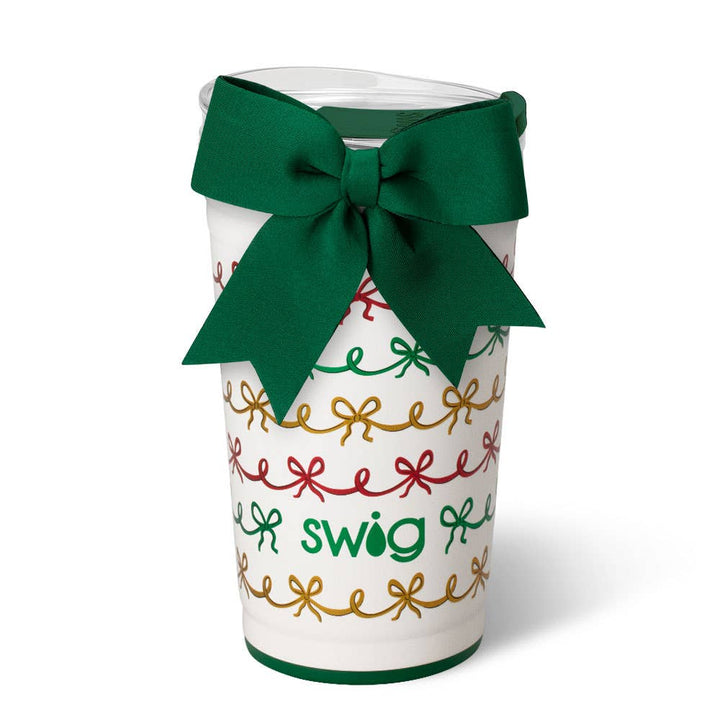 Christmas Bows Party Cup (24oz)