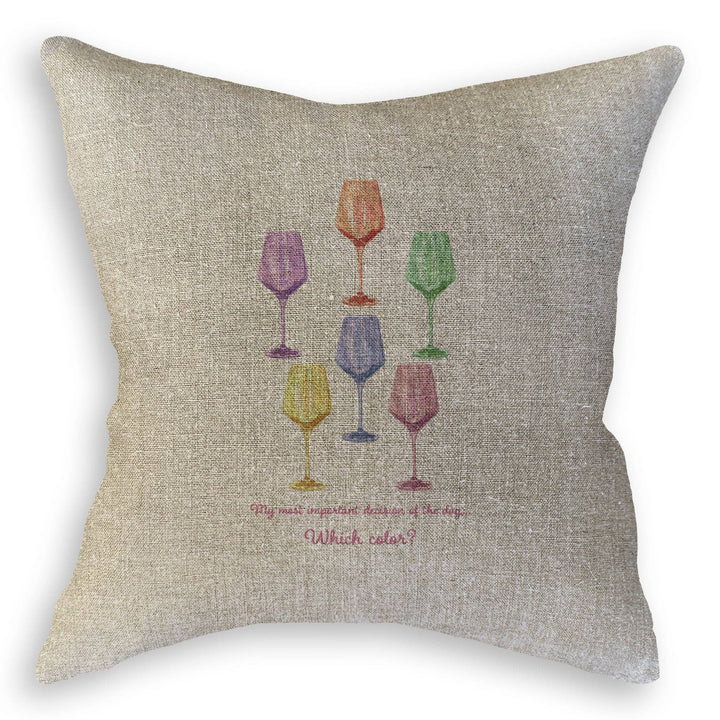 Colorful Wine Glasses Dishtowel