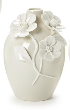 Mini Vases with 3-D Sculpted Flowers