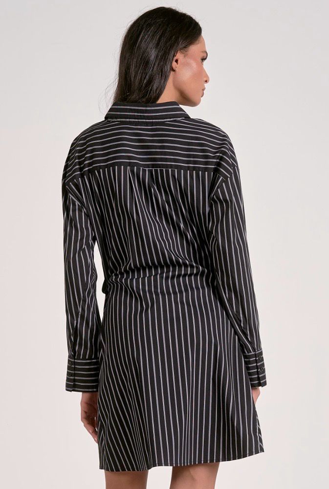 Striped Shirt Dress