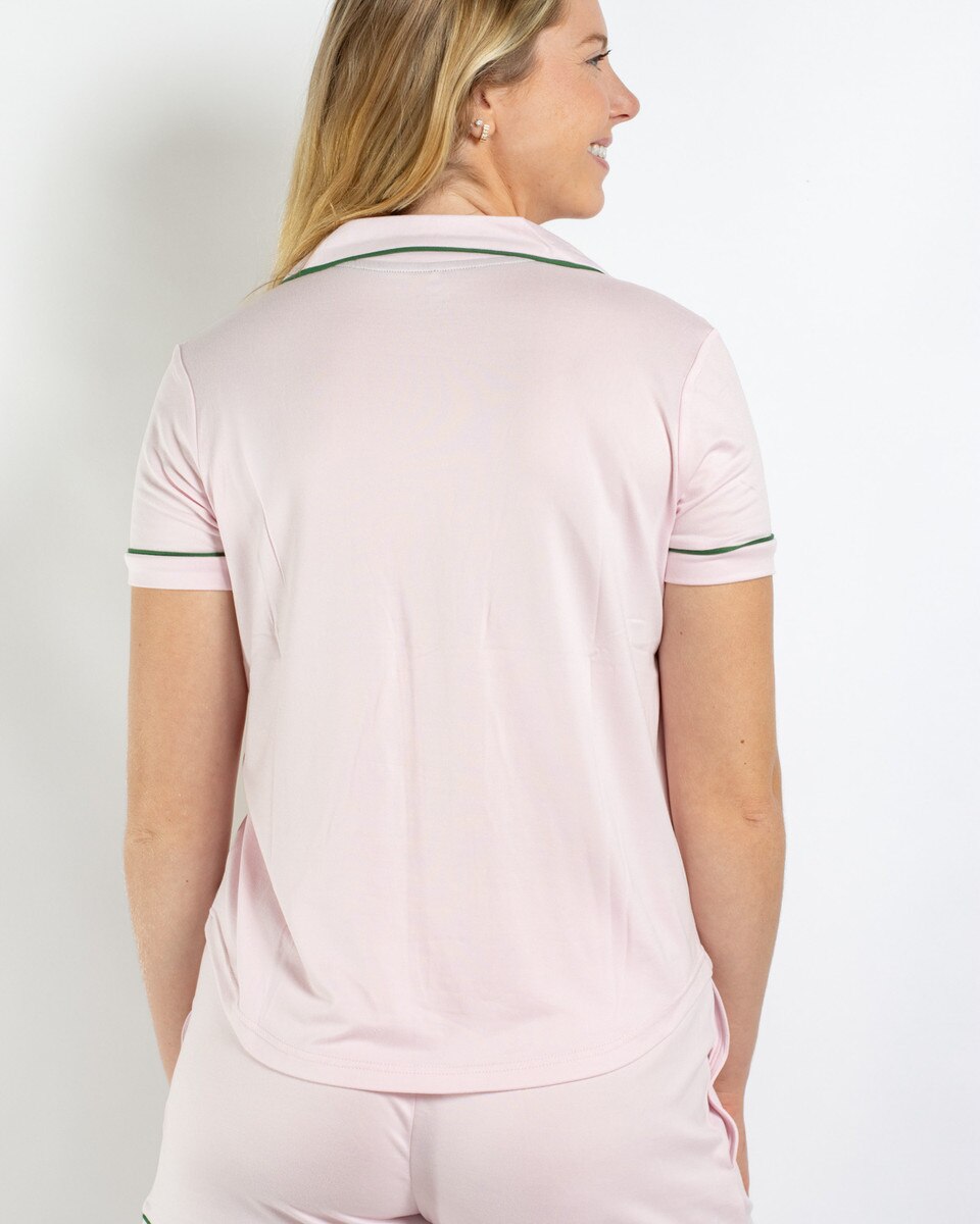 Allie Short Sleeve Button Up Sleep Shirt