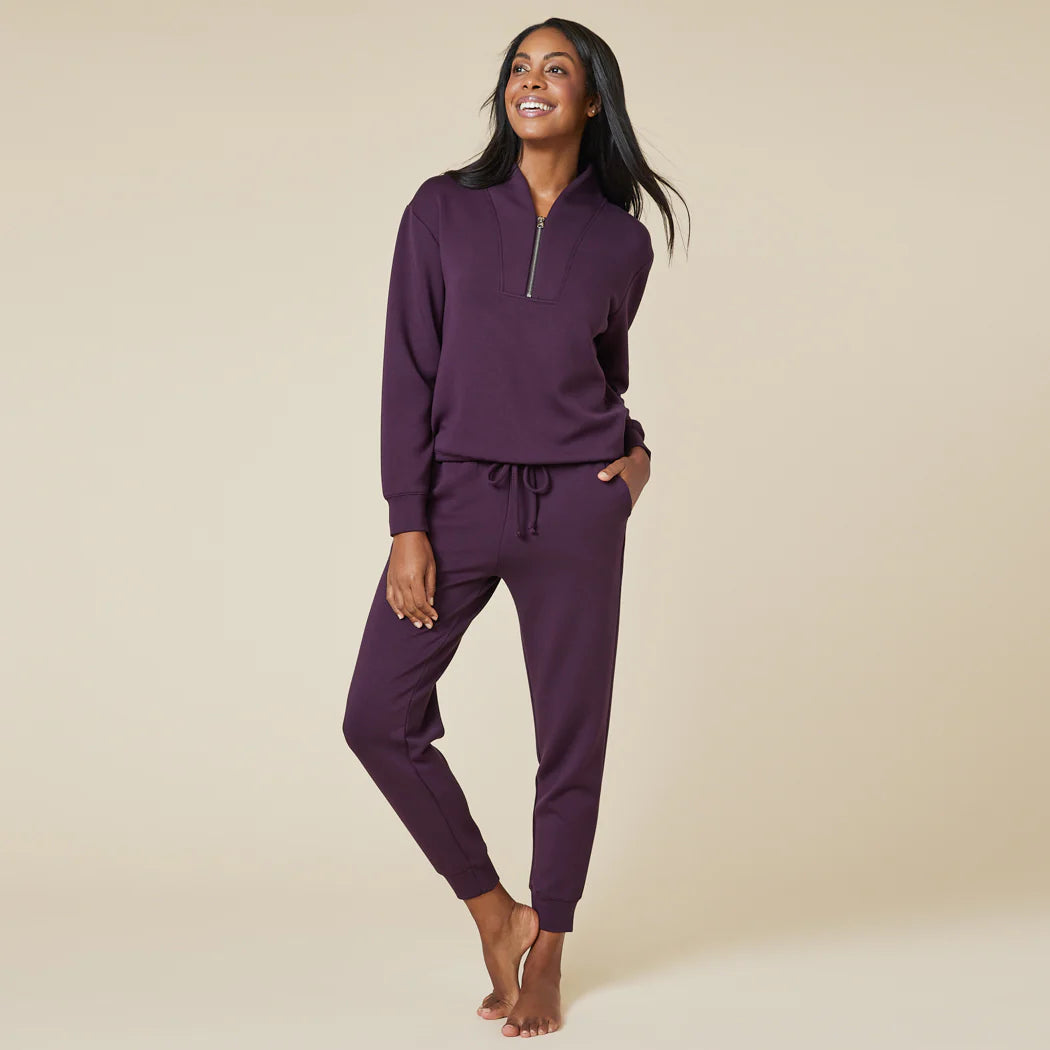 Purple jogger set shop