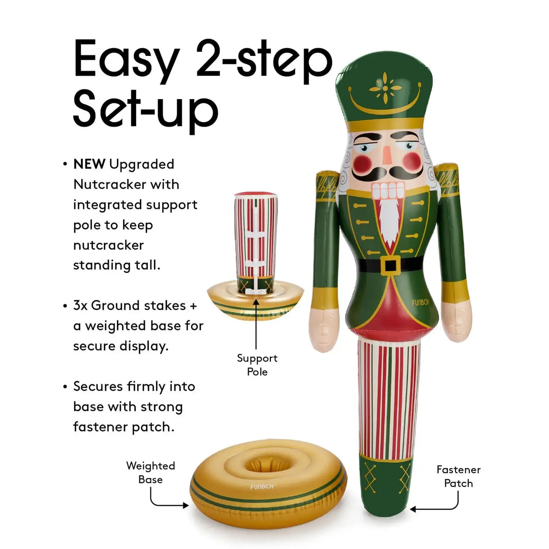 FUNBOY Classic Inflatable Nutcracker - 3.5 ft
