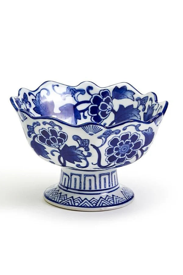 Scalloped Edge Footed Bowl