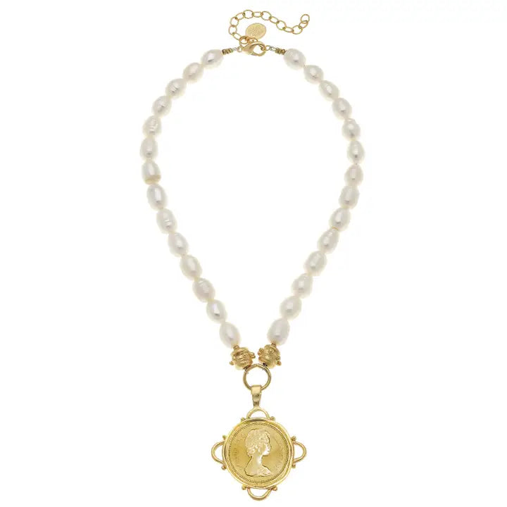 Susan Shaw Queen Elizabeth Ii Regina Pearl Necklace