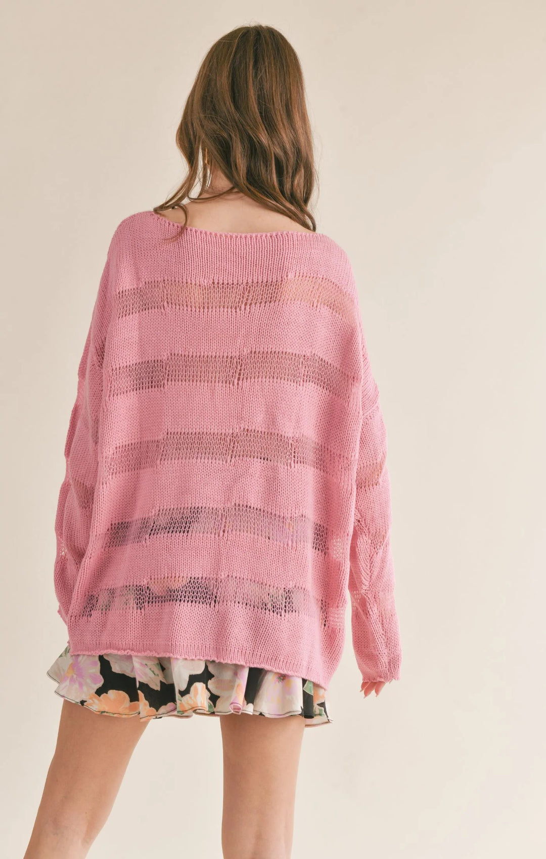 Canary Oversize Open Knit Sweater