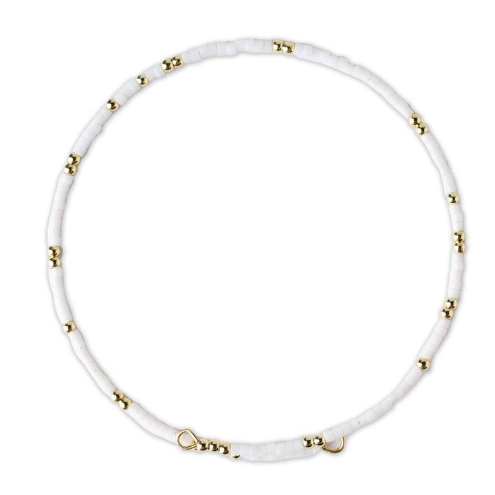 Lenny & Eva - Confetti Beaded Bangle-White