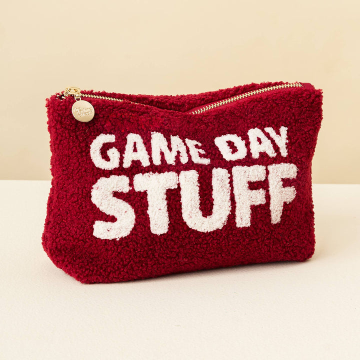 Teddy Pouch-Gameday Stuff Burgundy