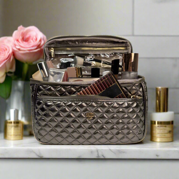 PurseN Classic Train Case - Bronze