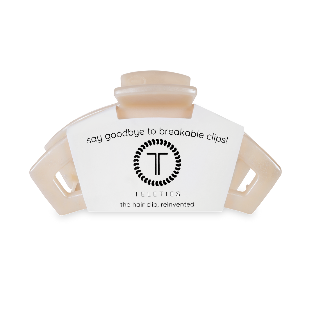 TELETIES - Open Hair Clip | Medium | Soft Surf