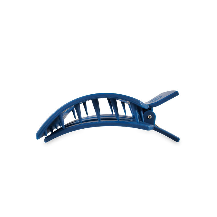 TELETIES - Square Flat Hair Clip | Med. | Midnight Rain