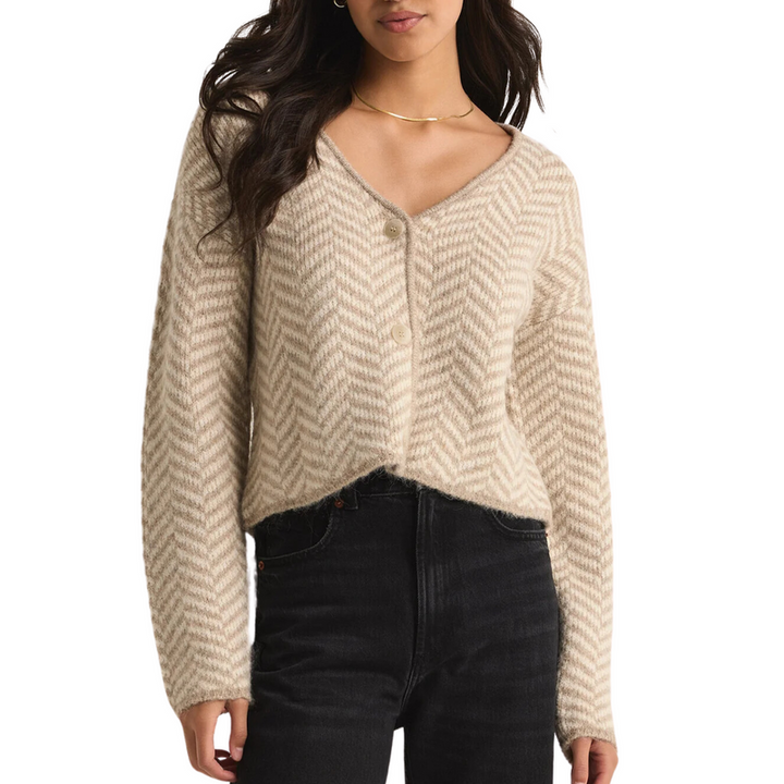 Z Supply Noemi Herringbone Cardigan