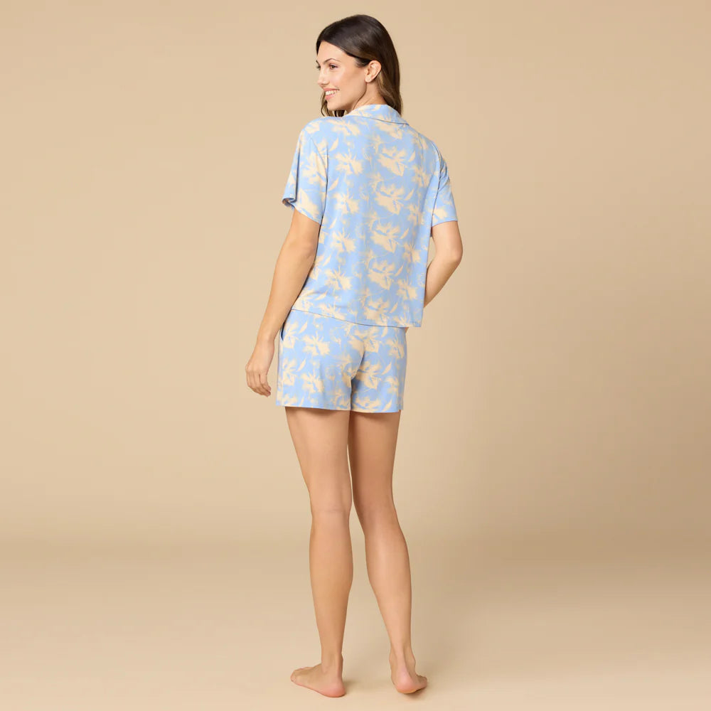 Aria Slim Notch Collar Short PJ Set