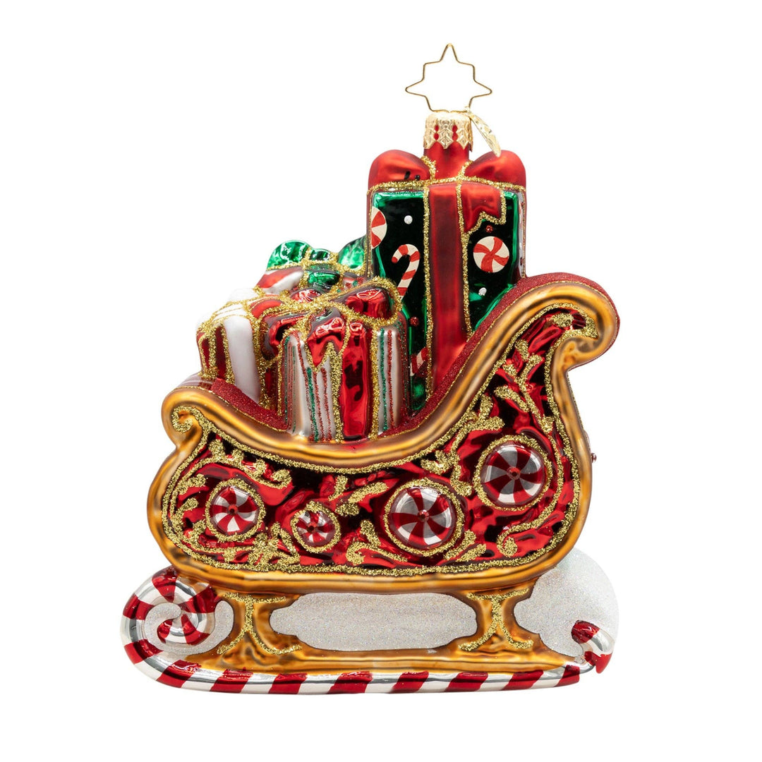 Holiday Glass Ornament – Sweetest Sleigh Ride