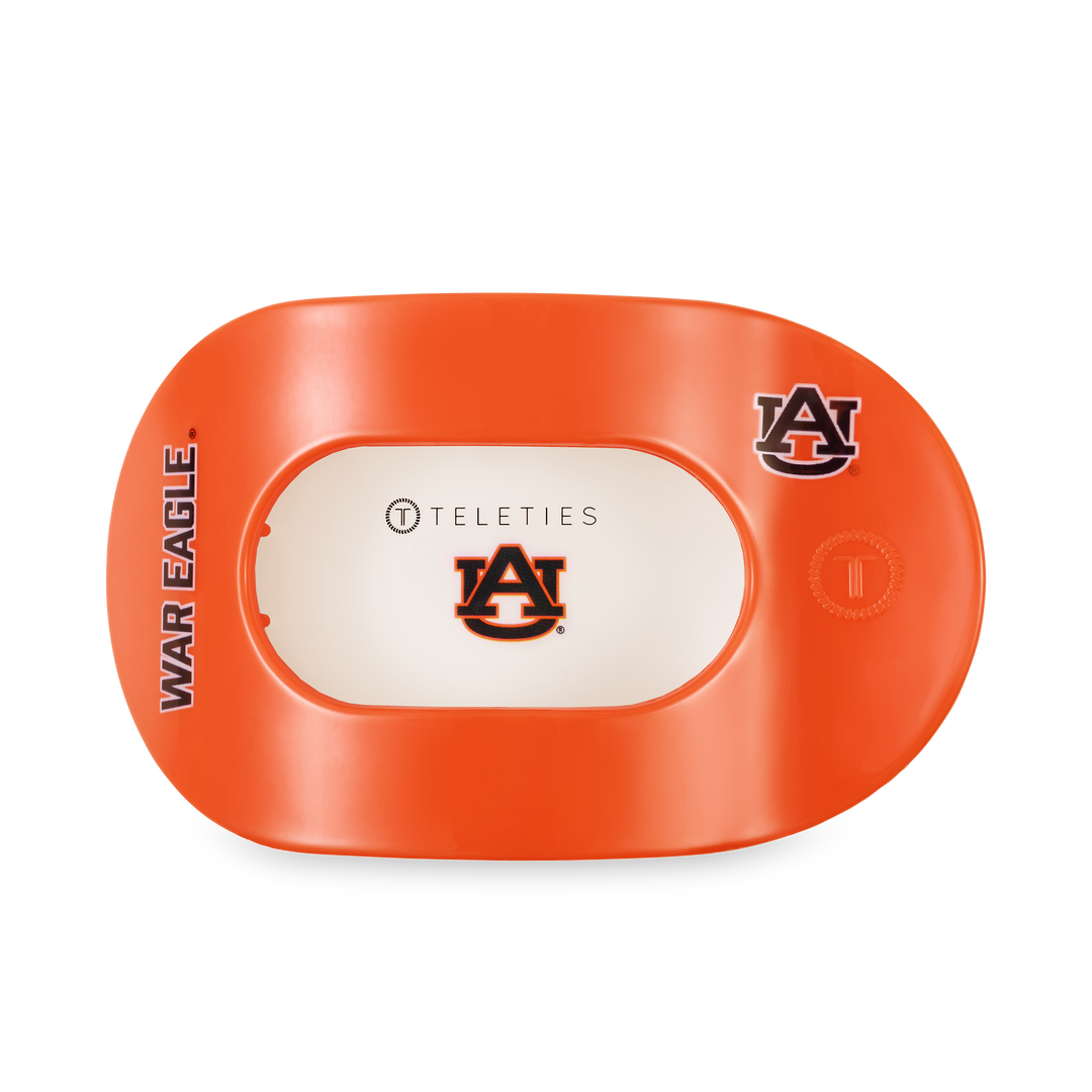 TELETIES - Flat Round Hair Clip | Large | War Eagle!