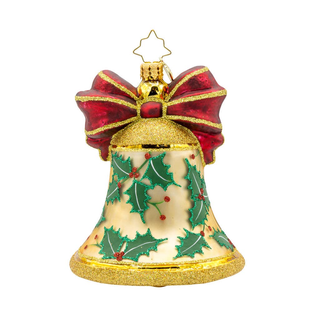 Holiday Glass Ornament – Bell Bliss