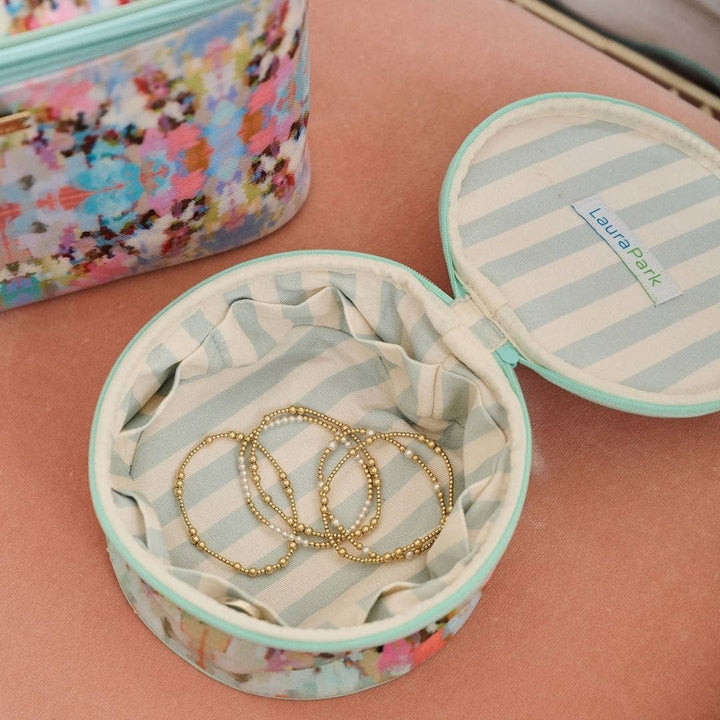 Laura Park Designs - Brooks Avenue Round Jewelry Case