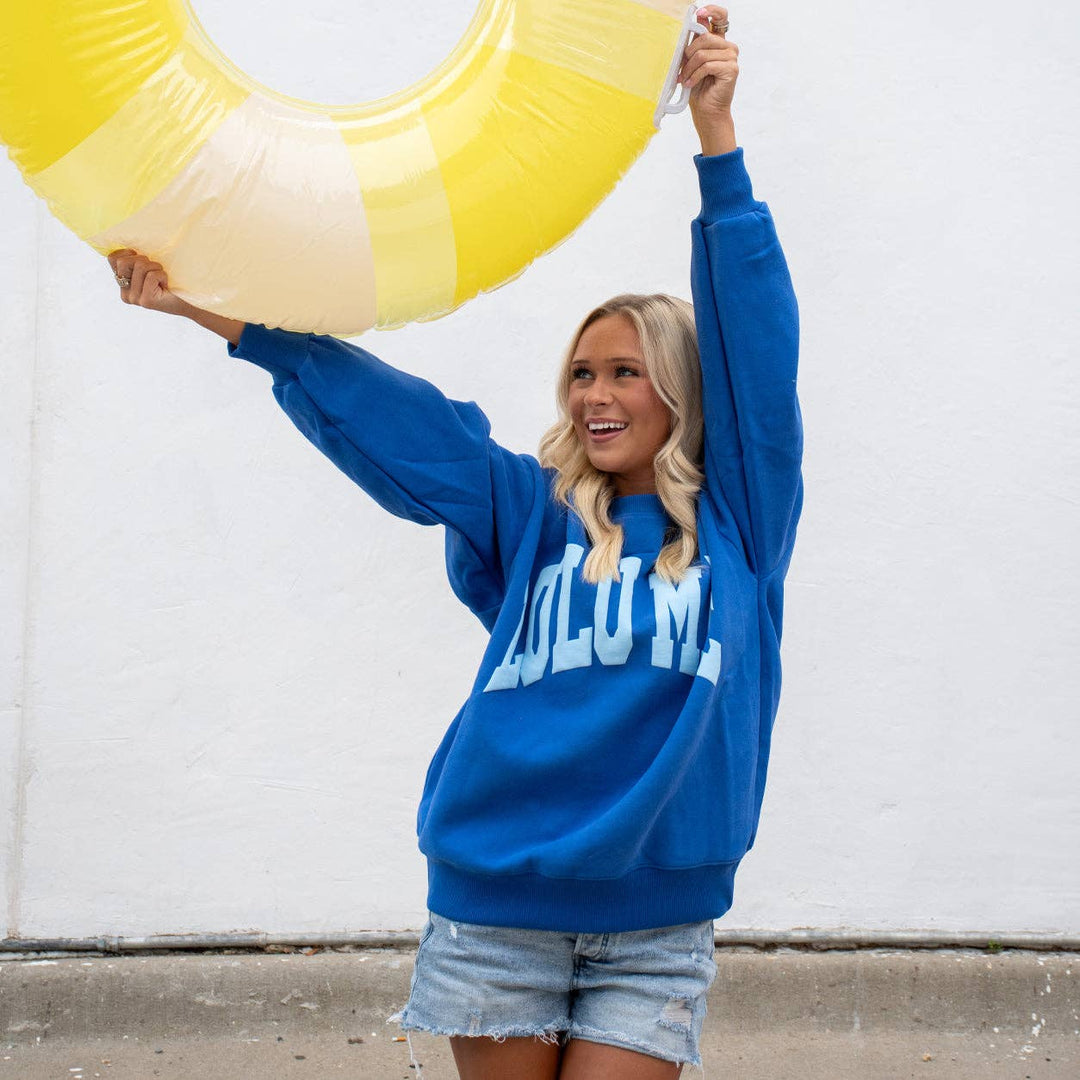 Lulu Mac Puff Letters Sweatshirt