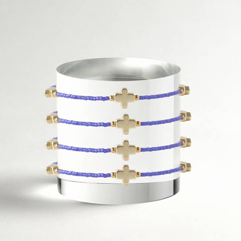Periwinkle Cross Bangle Periwinkle Cross Bangle