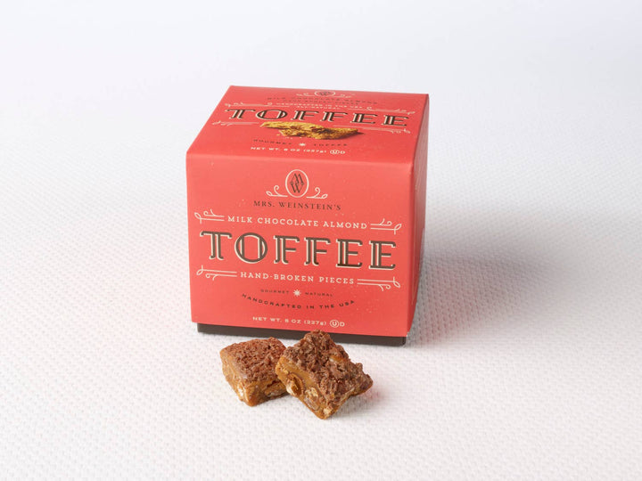 Mrs. Weinstein's Toffee - 8 oz Milk Chocolate Almond Toffee Squares