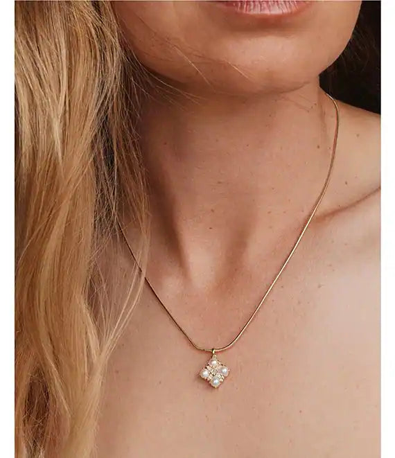 Kendra Scott Dira Pendant Necklace - Gold/Pearl