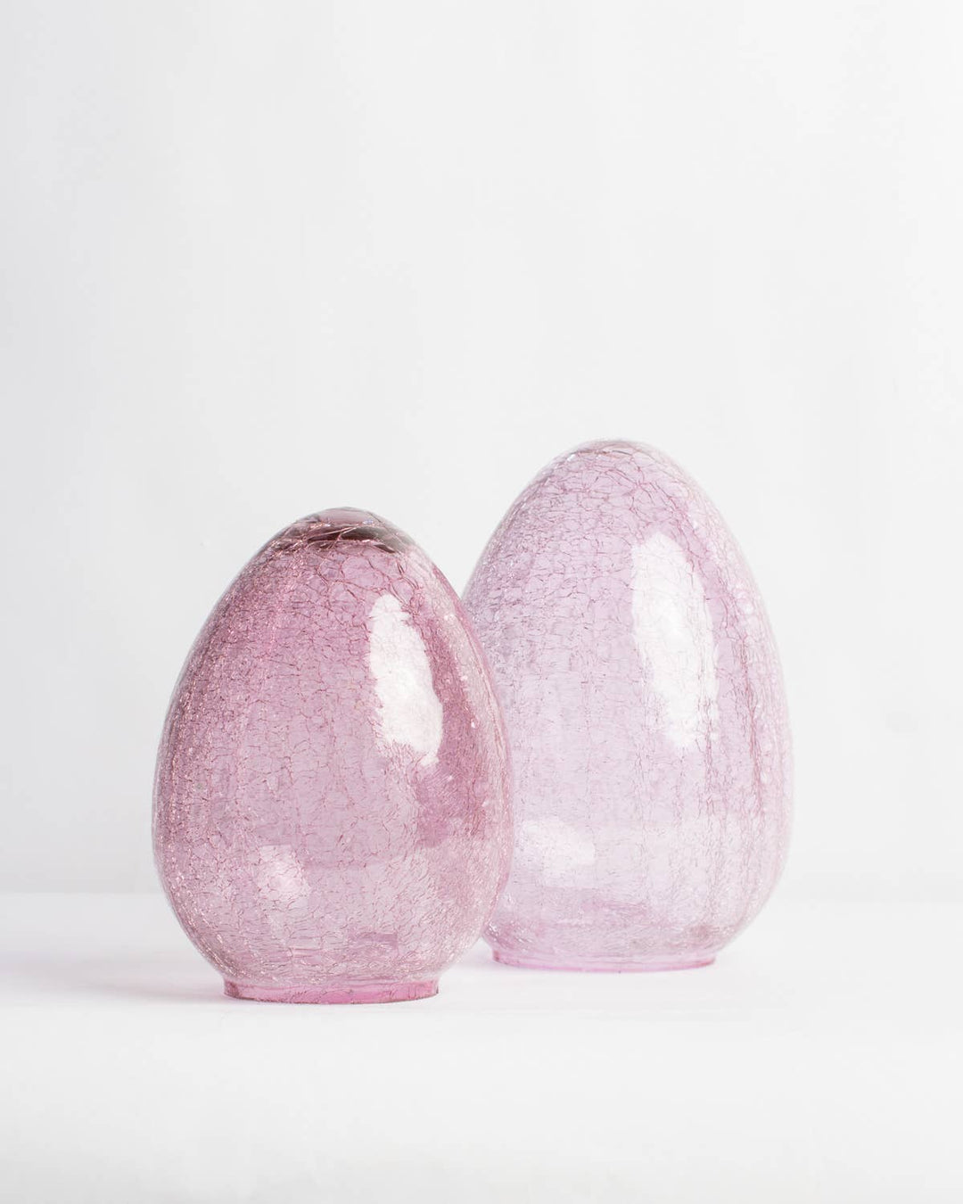 The Amelia Glass Egg   Pink   7x10