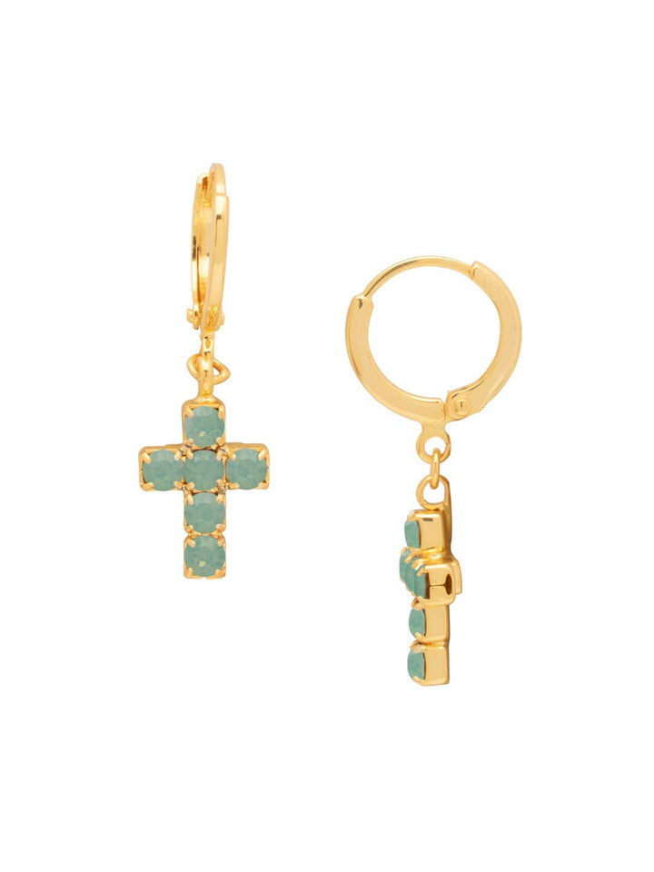 Sorrelli Carly Cross Huggie Hoop Earrings