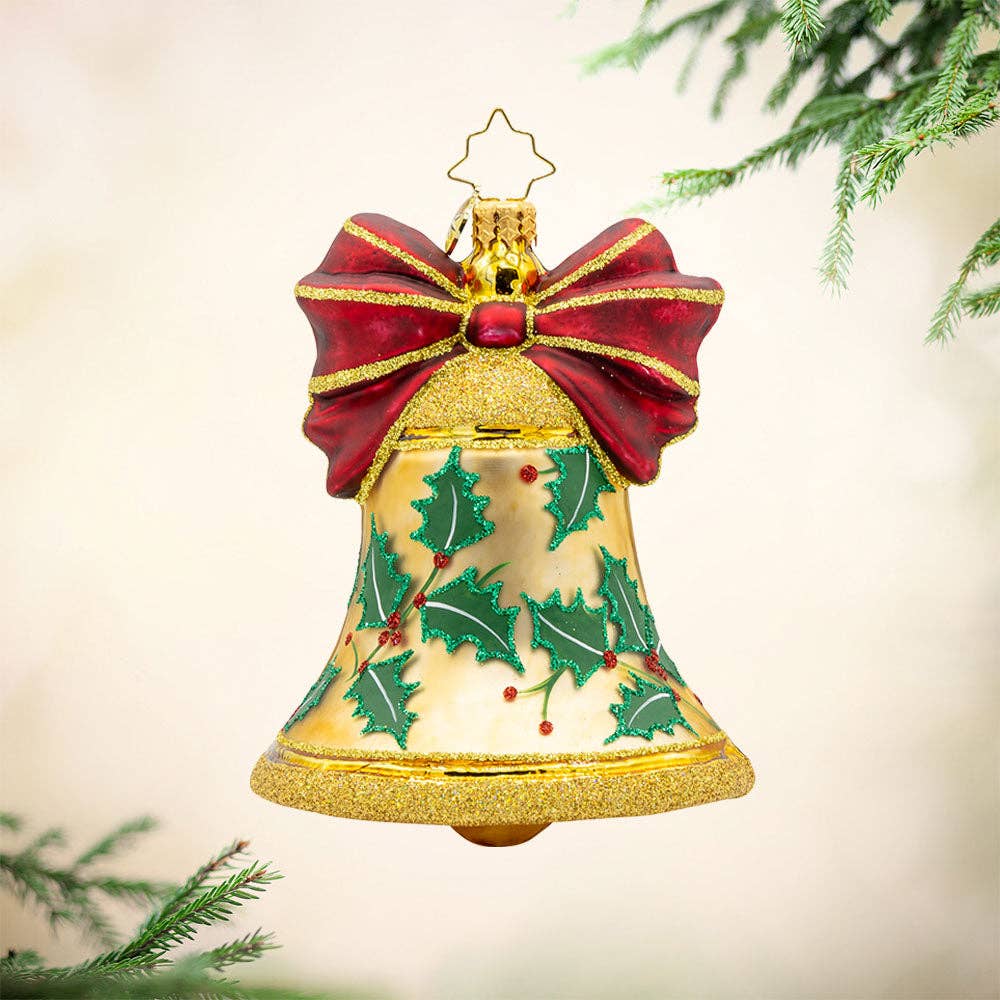 Holiday Glass Ornament – Bell Bliss