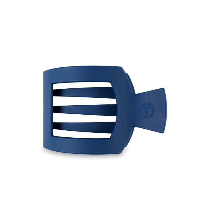 TELETIES - Square Flat Hair Clip | Med. | Midnight Rain