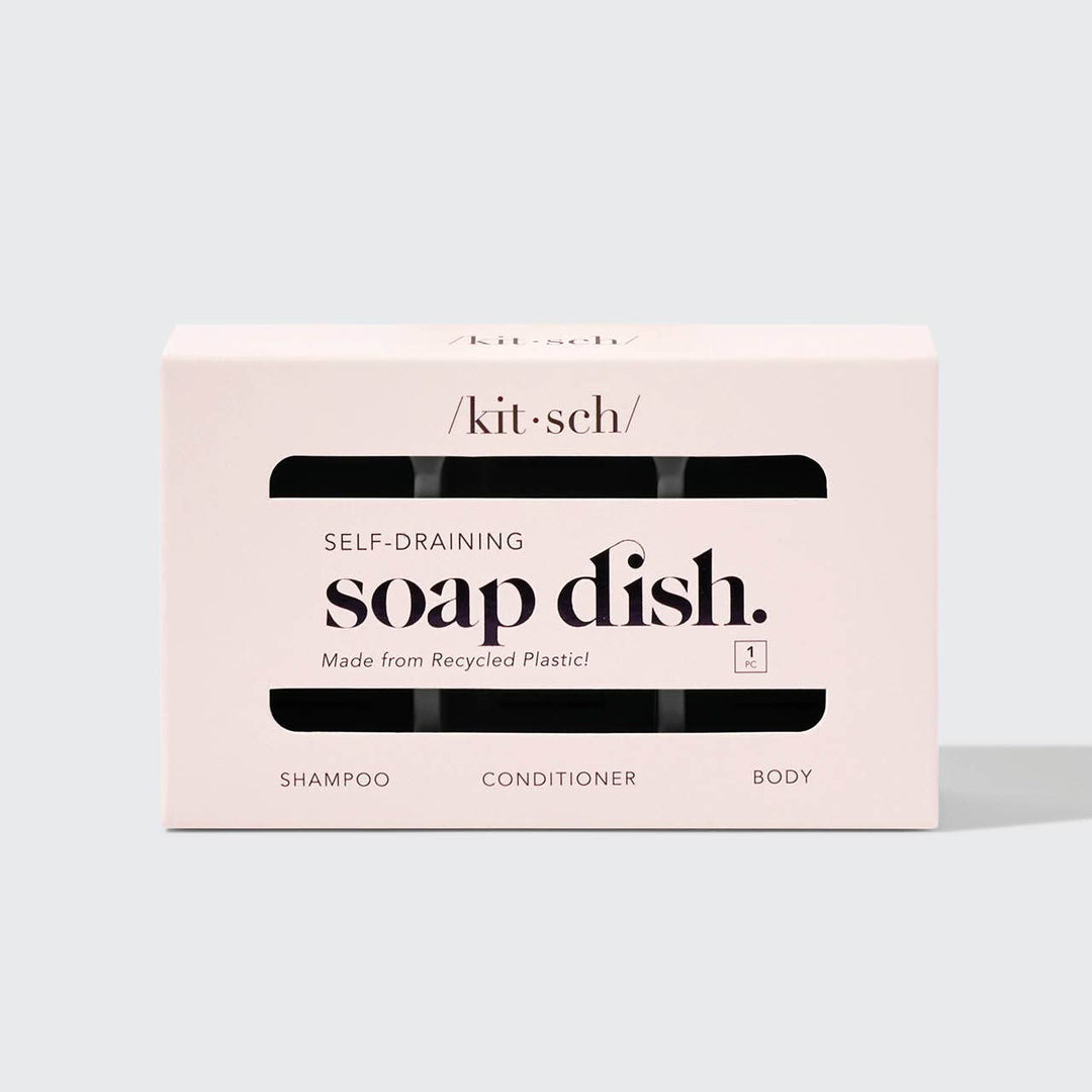 KITSCH - Self-Draining Soap Dish - Black