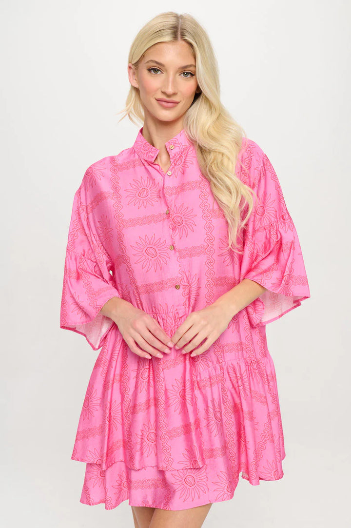 Solesticce Glow Button Down Dress