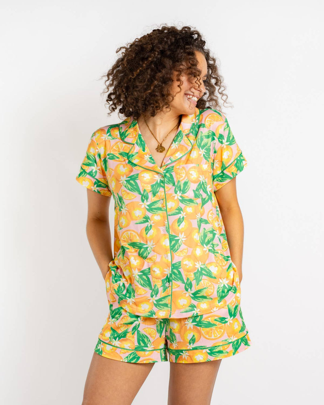 Orange Grove Sleep Shorts