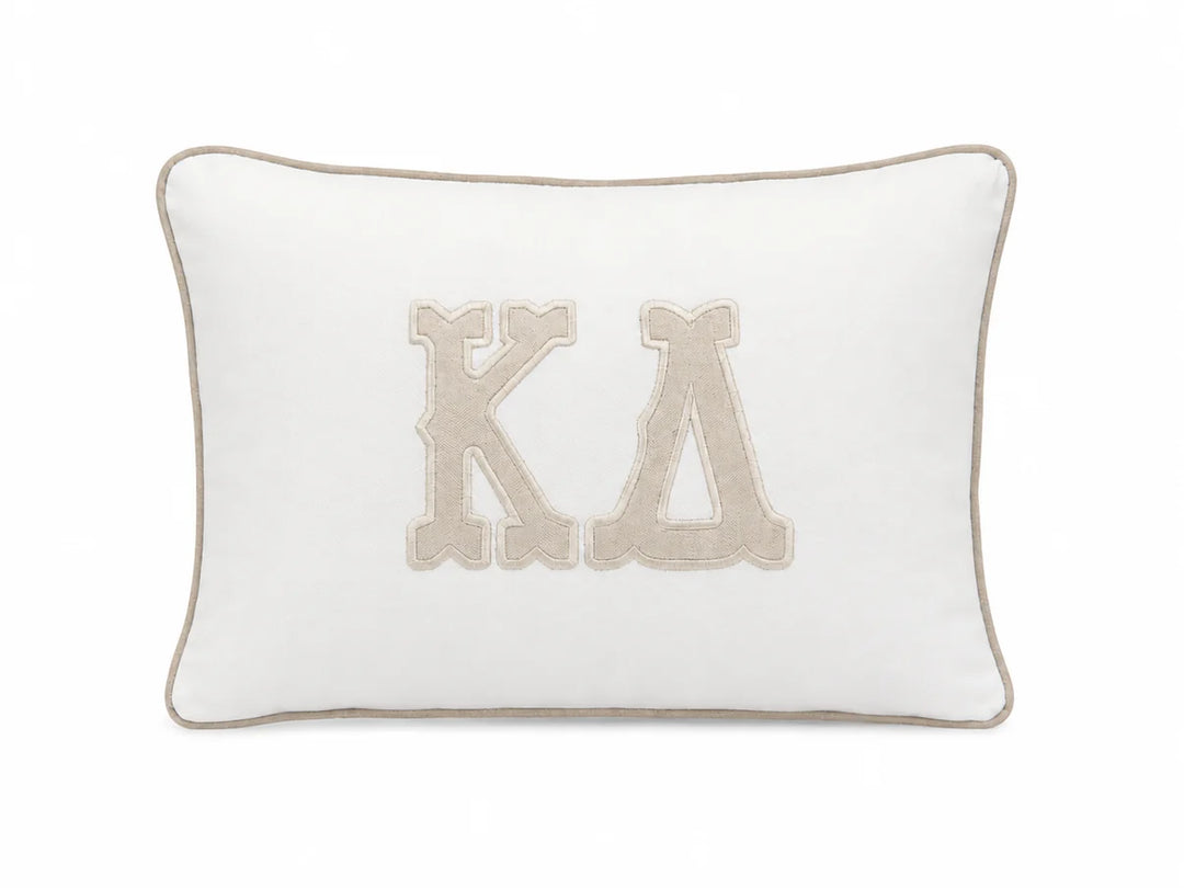 Sorority Appliqued Pillow