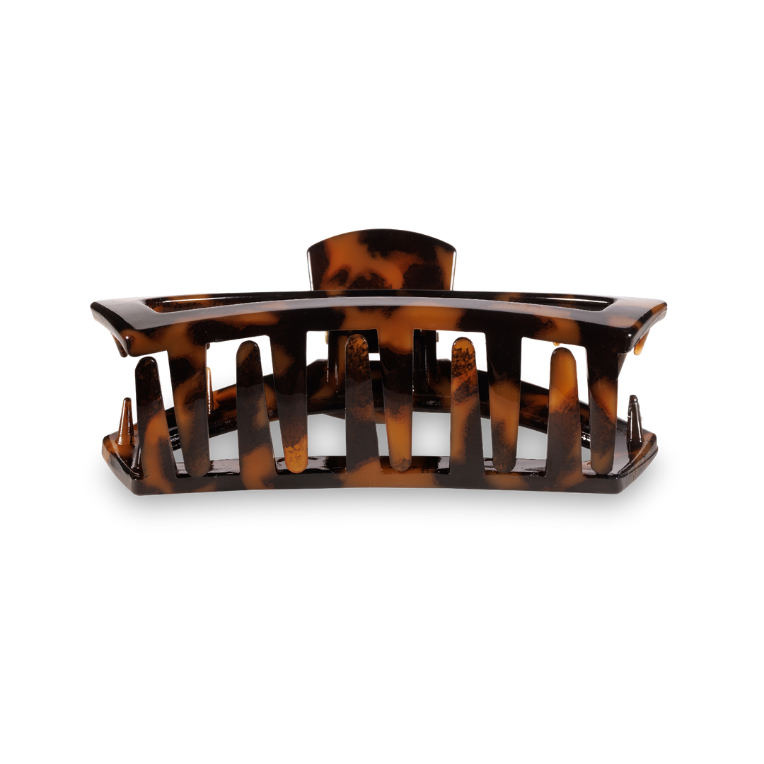 TELETIES - Open Hair Clip | Small | Tortoise