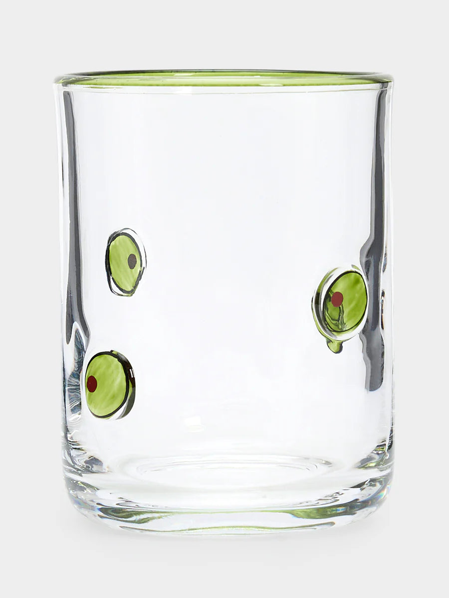 Two’s Company Martini Olive Double Old Fashion Glass