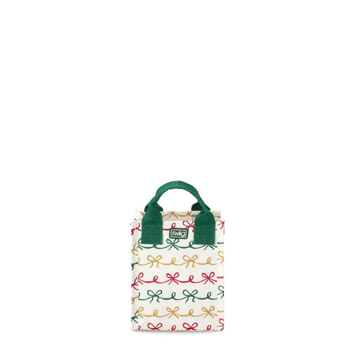 Christmas Bows Reusable Gift Bag (Mini)